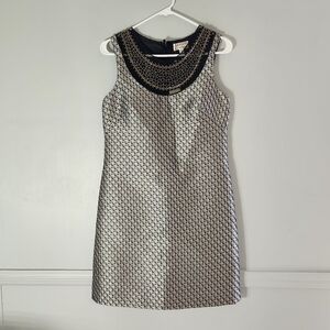 Max Studio Cocktail Chic Black and White Sleeveless Dress